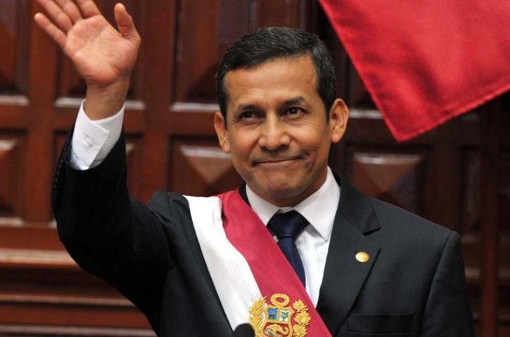 Ollanta Humala, de 49 anos, tomou posse nesta quinta-feira como novo presidente do Peru