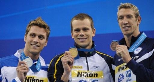 C&eacute;sar Cielo conquista o bicampeonato mundial nos 50 metros livre em Xangai