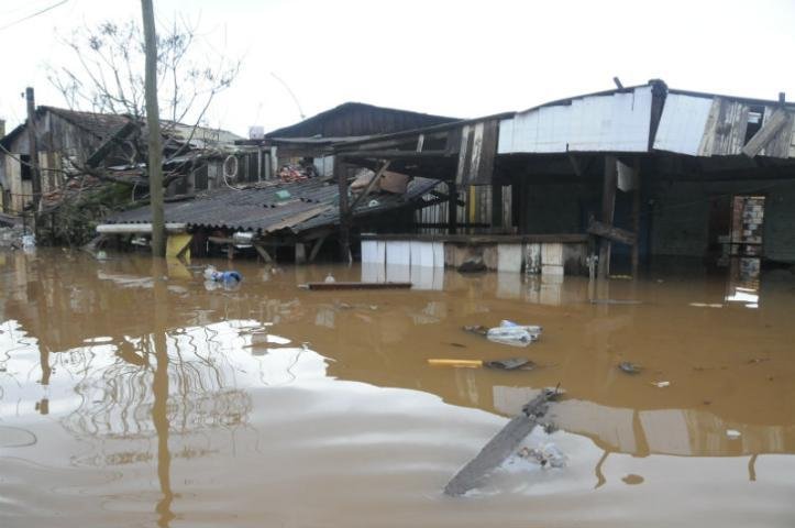 S&atilde;o Sebasti&atilde;o do Ca&iacute; enfrenta quarta enchente do ano