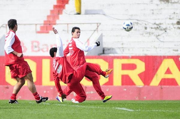 No &uacute;ltimo treino, foi trabalhada bastante a bola parada