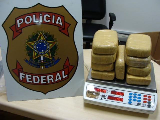 PF apreende 9,7kg de coca&iacute;na em Erechim