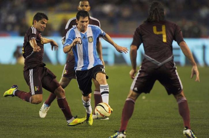 Time de Messi venceu a Venezuela em amistoso