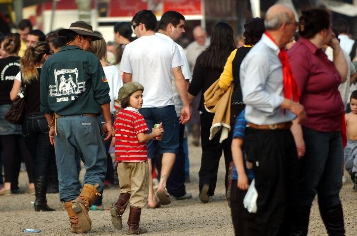 Muitos aproveitaram para visitar a Expointer
