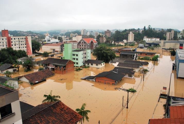 Rio do Sul foi uma das cidades mais atingidas