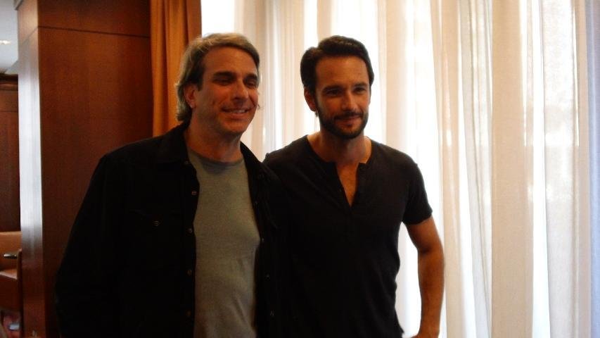 O diretor Jos&eacute; Henrique Fonseca e o ator Rodrigo Santoro apresentaram Heleno ontem em sess&atilde;o p&uacute;blica no Festival Internacional de Cinema de Toronto (Tiff)