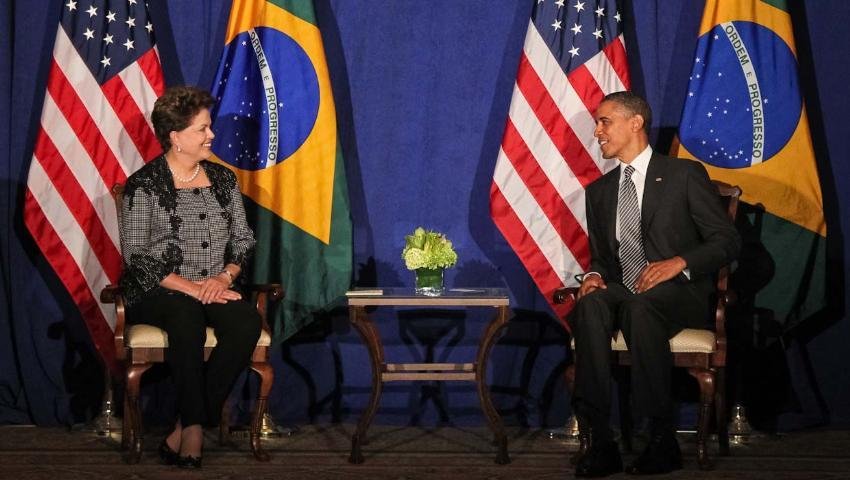 Dilma se re&uacute;ne com Barack Obama em Nova Iorque