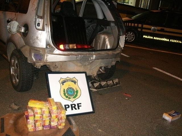 PRF apreende 10kg de crack na BR 116, em Vacaria