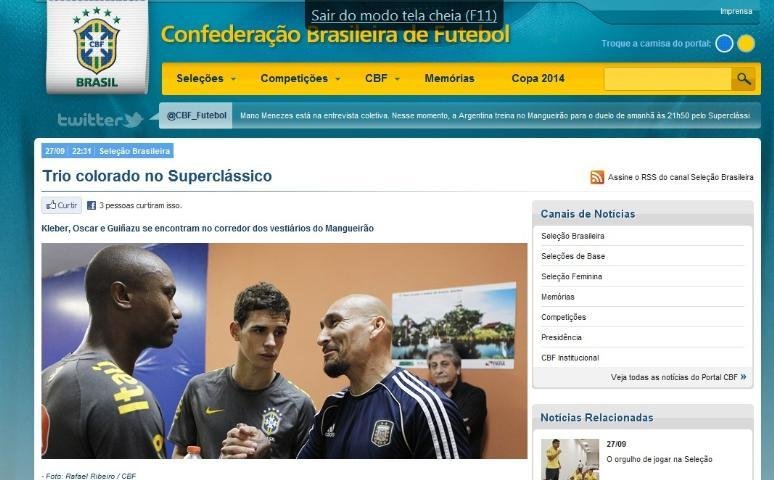Jogadores do Inter foram convocados para as sele&ccedil;&otilde;es do Brasil e Argentina