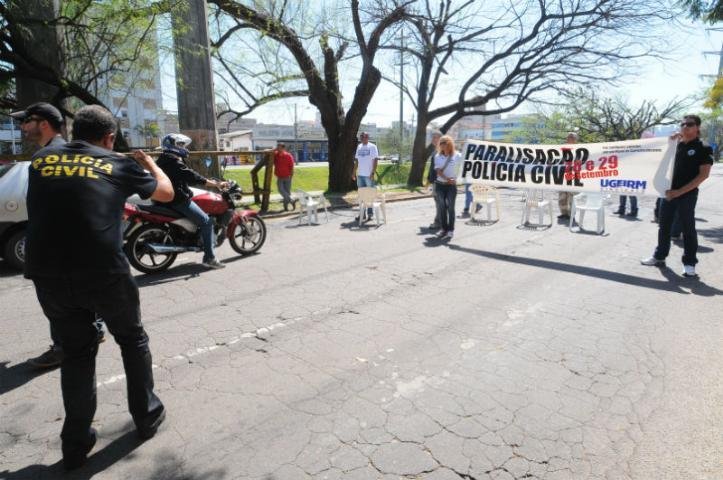 Agentes interromperam por 15 minutos tr&acirc;nsito na Ipiranga