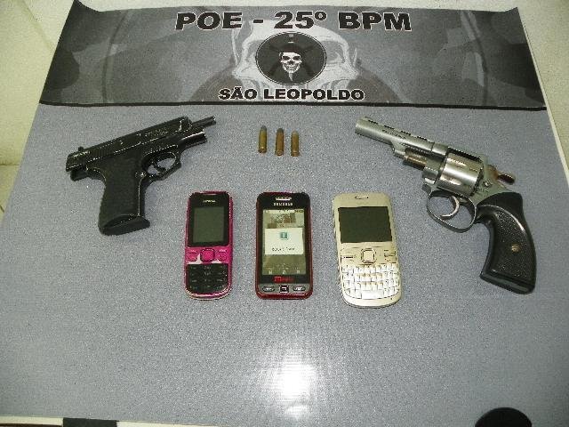 Material foi apreendido com quarteto 