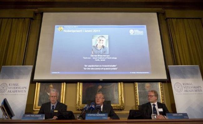 Israelense vence o Nobel de Qu&iacute;mica pela descoberta dos quase-cristais