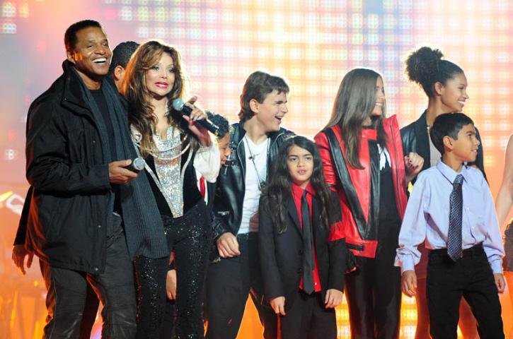 Filhos e familiares de Michael Jackson, que morreu em 2009