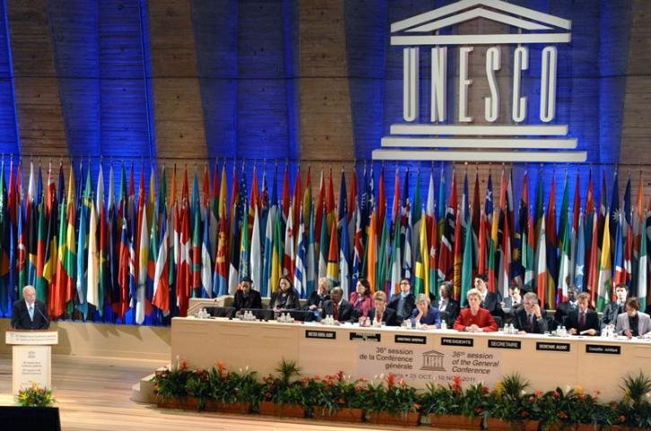 O ministro das Rela&ccedil;&otilde;es Exteriores da Palestina, Riyad Al-Malki discursou hoje na sede da Unesco