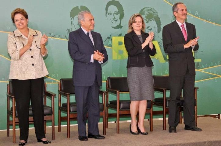 Vice-Presidente Michel Temer tamb&eacute;m acompanhou a posse