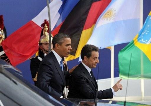 Obama desembarca na Fran&ccedil;a para reuni&atilde;o do G20