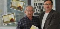 Paulo Mendes autografou o seu primeiro livro, Campereadas, no estande da Record