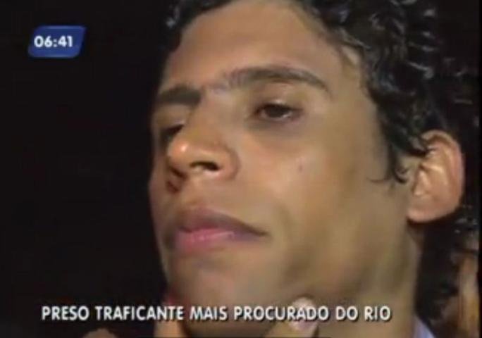 Chefe do tr&aacute;fico na Rocinha do Rio foi preso na noite passada 