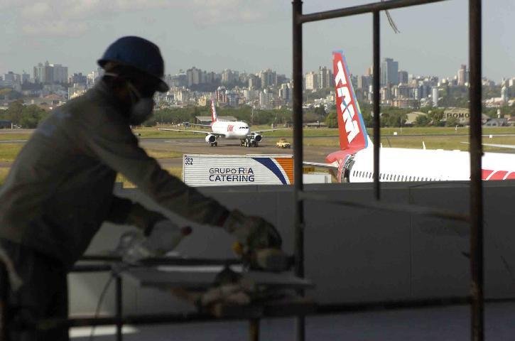 Obra de amplia&ccedil;&atilde;o do Salgado Filho termina no fim do m&ecirc;s