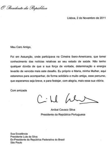 Carta de Anibal Cavaco