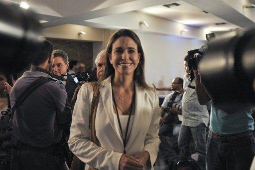 Pr&eacute;-candidata presidencial da Venezuela denuncia atentado