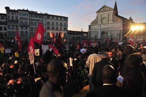Protesto contra racismo re&uacute;ne 10 mil pessoas na It&aacute;lia
