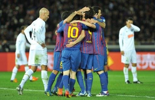 Barcelona foi muito superior ao Santos