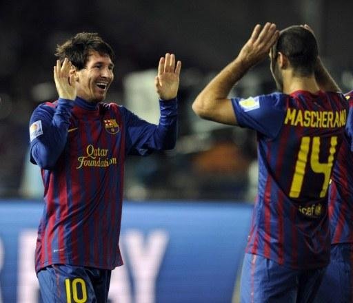 Messi foi celebrado pelo Barcelona ap&oacute;s conquista do Mundial 