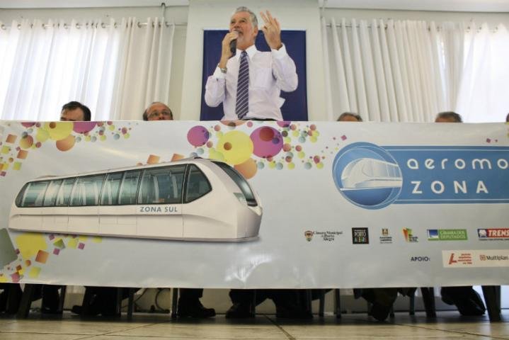 Para Fortunati, aerom&oacute;vel pode aumentar rela&ccedil;&atilde;o da popula&ccedil;&atilde;o com o Gua&iacute;ba