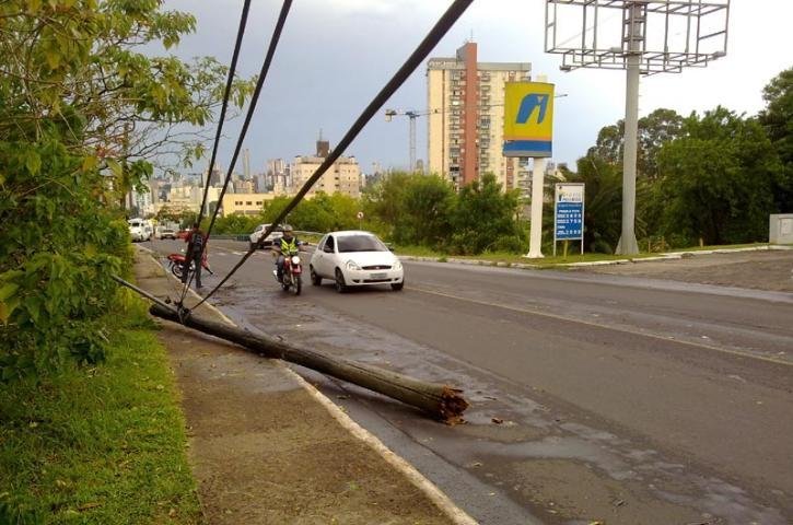 Temporal causou estragos em Novo Hamburgo