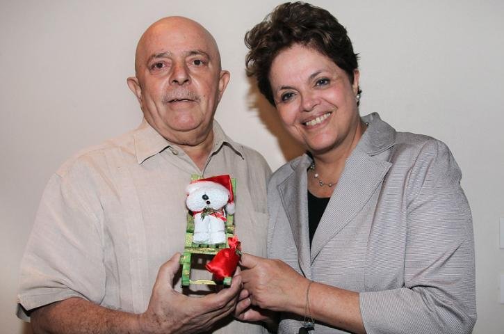 Lula &eacute; visitado por Dilma, em S&atilde;o Paulo