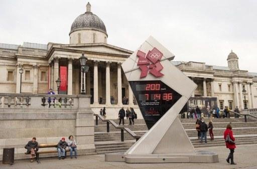 Rel&oacute;gio mostra os dias que faltam para os Jogos Ol&iacute;mpicos de Londres