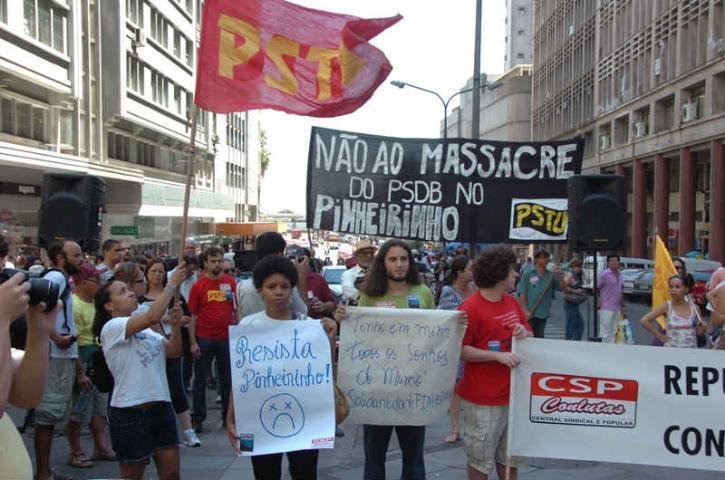 Ato de rep&uacute;dio ocupou espa&ccedil;o tradicional de manifesta&ccedil;&otilde;es da Capital