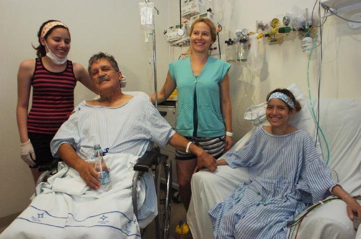 Fam&iacute;lia comemora nova esperan&ccedil;a de vida para Maribel