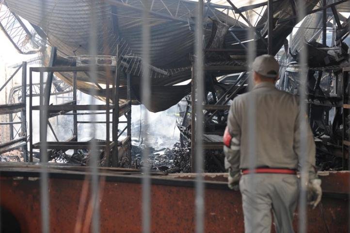 Devido ao inc&ecirc;ndio o tr&acirc;nsito na Prot&aacute;sio Alves chegou a ficar bloqueado por quase duas horas