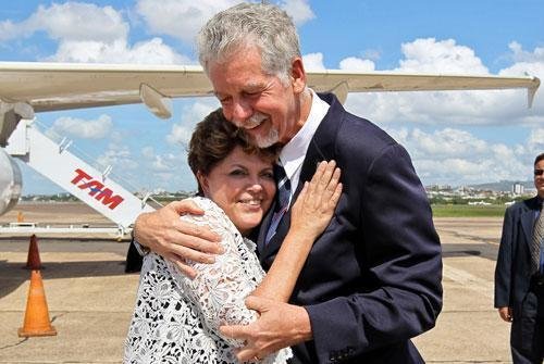 Dilma desembarcou em Porto Alegre nessa quarta