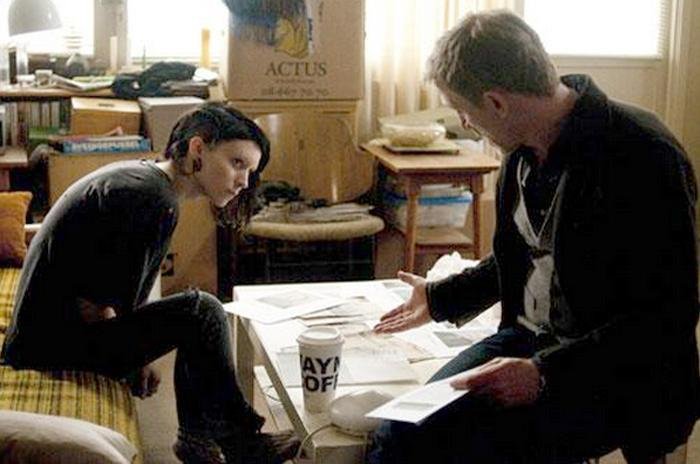 Rooney Mara e Daniel Craig no filme Millenium 