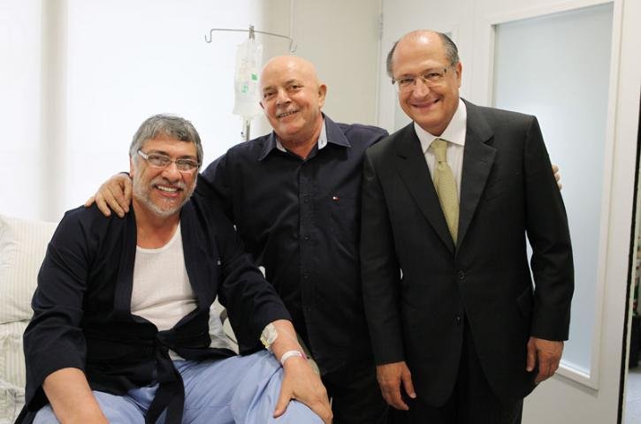 Lugo e Alckmin se encontram com Lula no hospital S&iacute;rio-Liban&ecirc;s