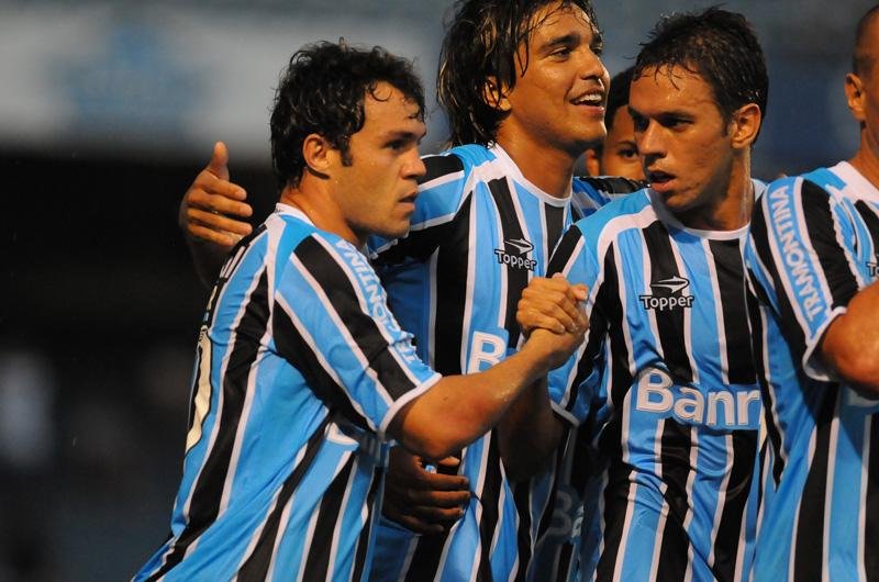 Kleber marcou para o Gr&ecirc;mio