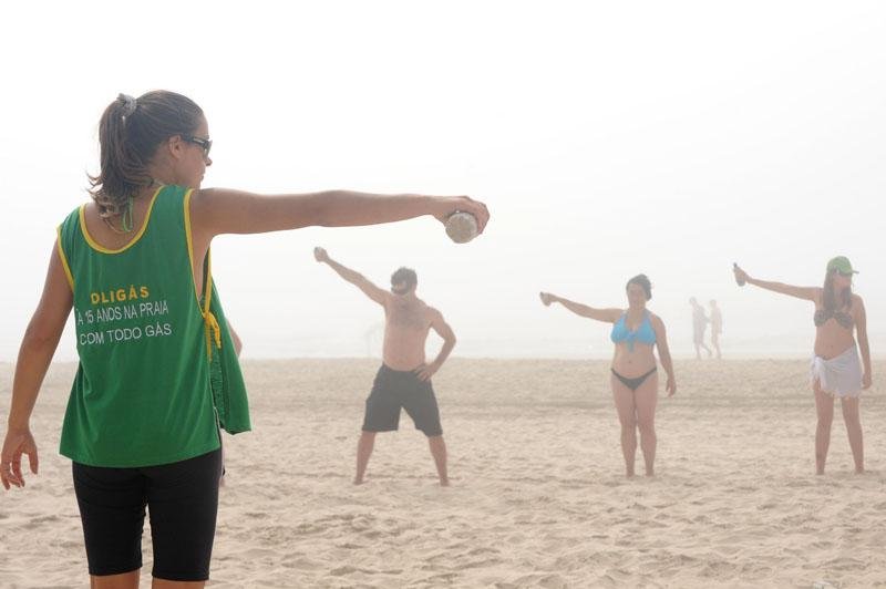 Veranistas tamb&eacute;m praticaram exerc&iacute;cios orientados