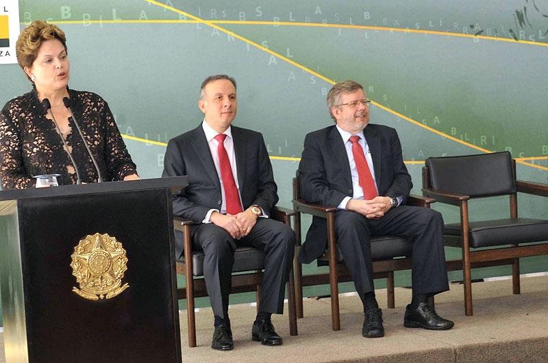 Presidente participou da posse do novo ministro das Cidades, Aguinaldo Ribeiro