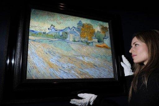 &acute;Vue de l`asile et de la chapelle de Saint-Remy`, de Van Gogh, superou valor previsto
