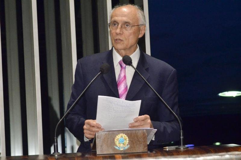 Senador lembrou a trajet&oacute;ria musical de Wando e Rita Lee