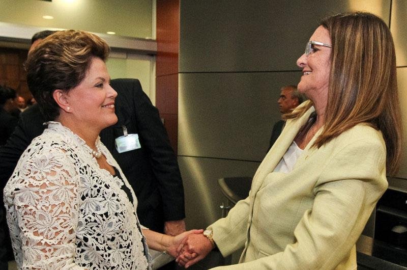 Dilma discursou na posse da nova presidente da Petrobras