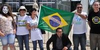 Ativistas do movimento Brasil Contra a Corrupção fizeram manifestação