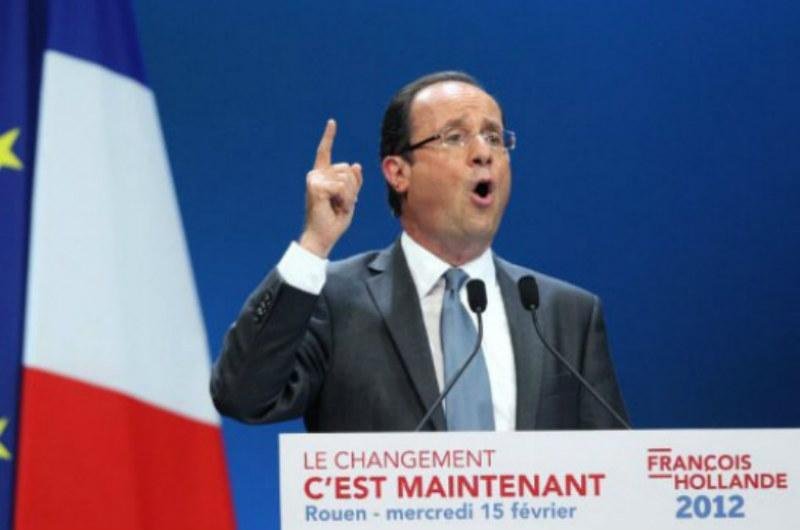 Fran&ccedil;ois Hollande tem 32% das inten&ccedil;&otilde;es de voto