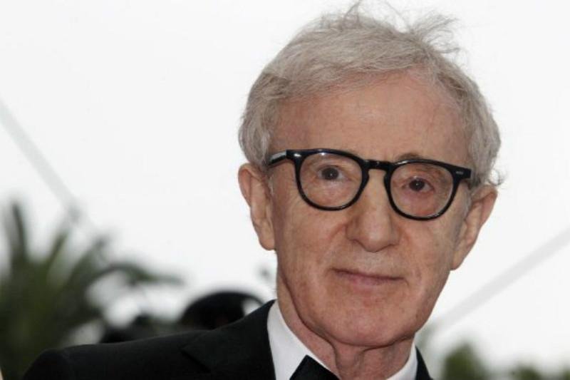 Woody Allen no lan&ccedil;amento em Cannes de Meia Noite em Paris