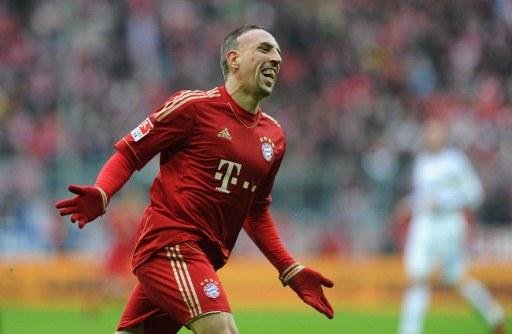Ribery  marcou os dois gols da partida