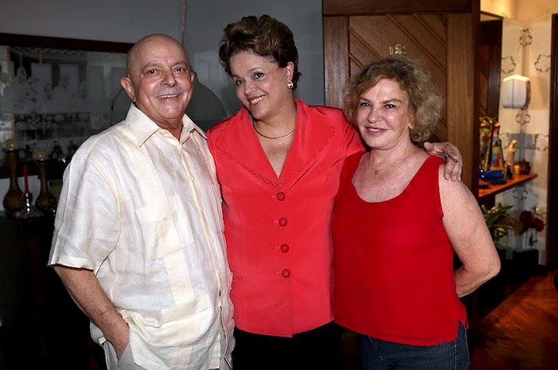 Lula, Dilma e Marisa durante a visita da presidenta em S&atilde;o Bernardo