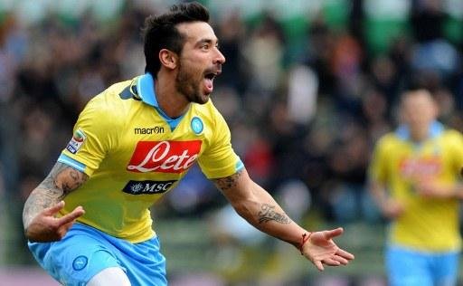 Lavezzi garantiu a vit&oacute;ria por 2 a 1 e equipe chegou aos 43 pontos no Italiano