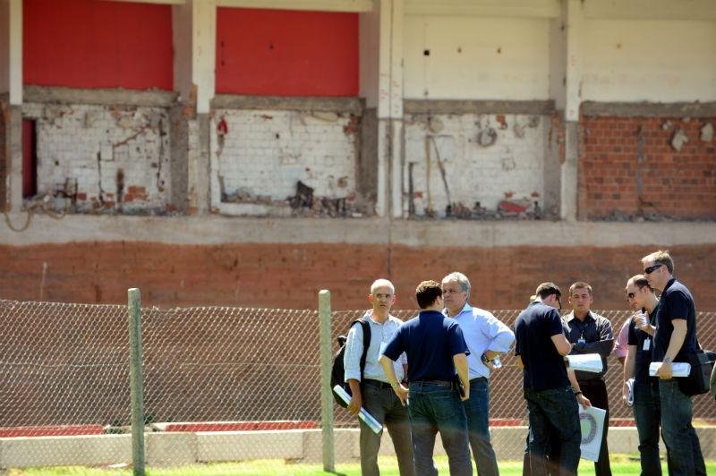 Cronograma de obras do est&aacute;dio do Inter passou por inspe&ccedil;&atilde;o nesta quarta-feira